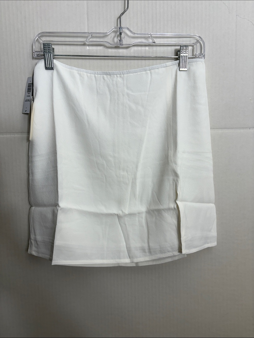 Aritzia Sunday White Mini Skirt with Front Slit Tatiana Skirt 0932 - Picture 2 of 7
